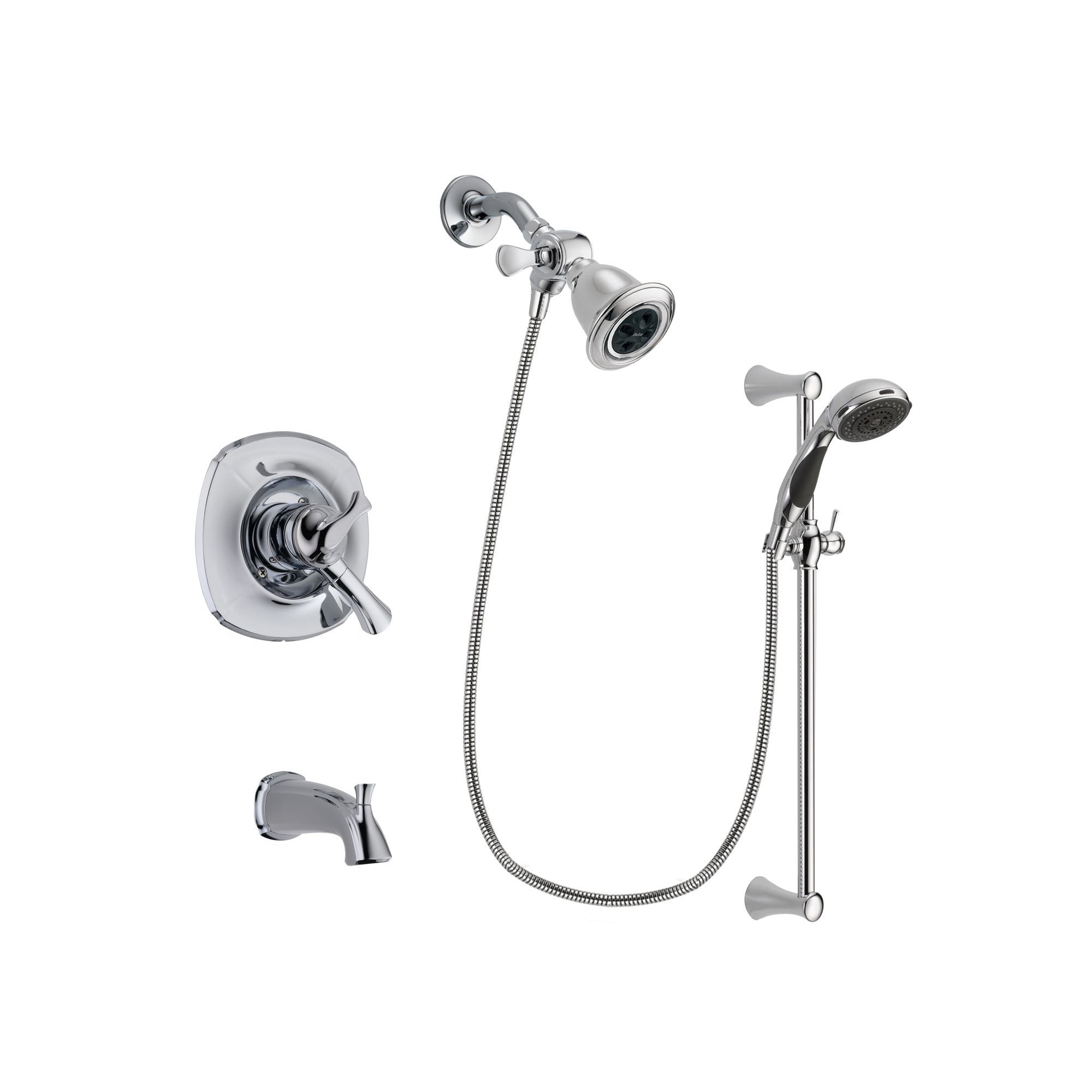 Delta Addison Chrome Tub and Shower Faucet System with Hand Shower DSP0759V