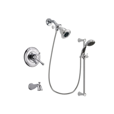 Delta Cassidy Chrome Tub and Shower Faucet System with Hand Shower DSP0763V