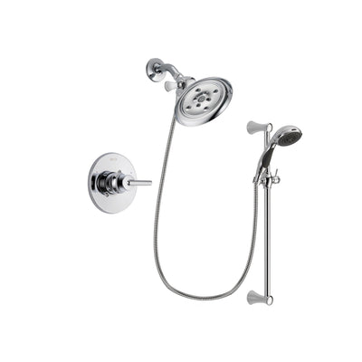 Delta Trinsic Chrome Shower Faucet System w/ Showerhead and Hand Shower DSP0778V