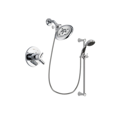 Delta Trinsic Chrome Shower Faucet System w/ Showerhead and Hand Shower DSP0788V