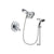 Delta Leland Chrome Finish Dual Control Shower Faucet System Package with Large Rain Showerhead and 5-Spray Wall Mount Slide Bar with Personal Handheld Shower Includes Rough-in Valve DSP0792V
