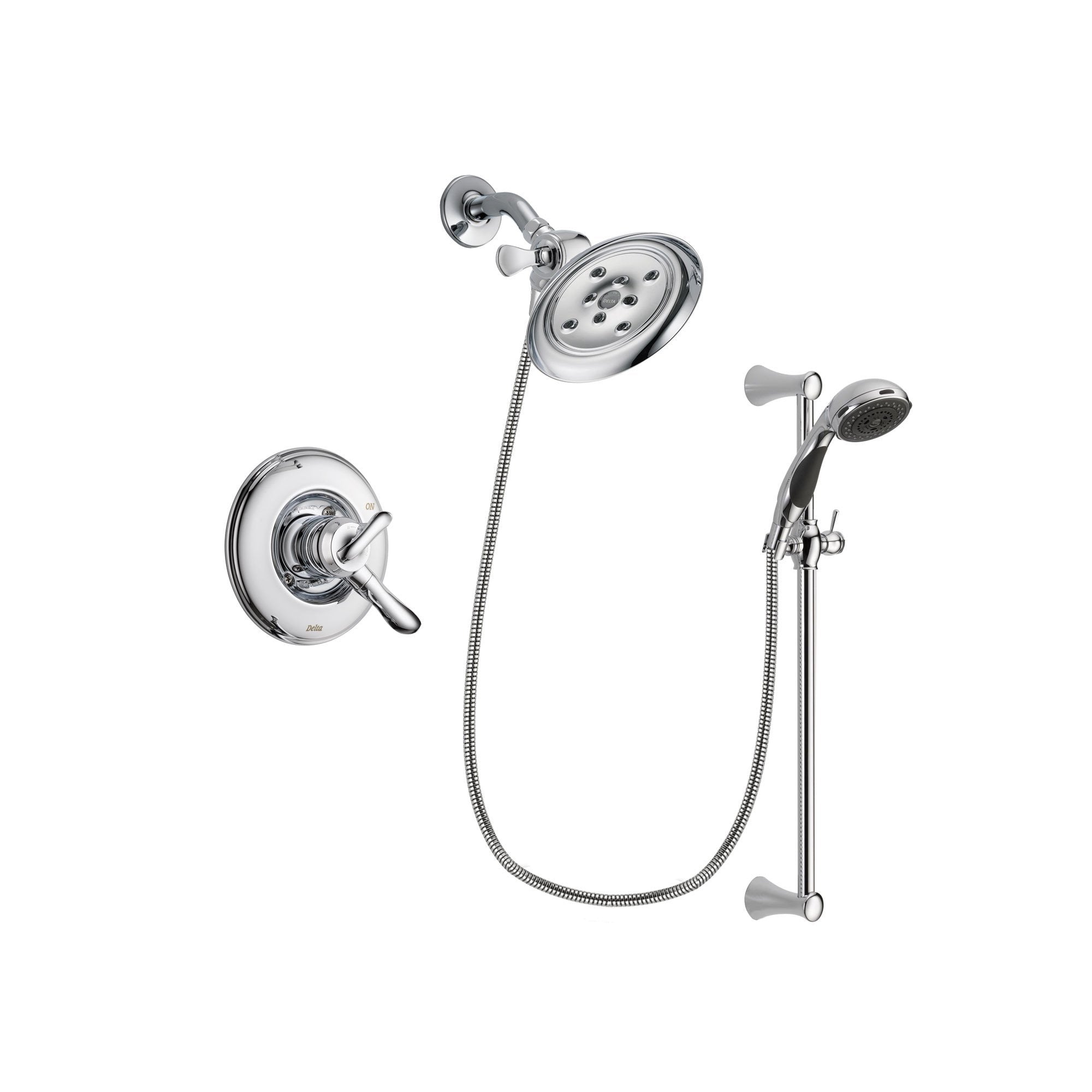 Delta Linden Chrome Shower Faucet System W Shower Head And Hand Showe   DSP0796V 