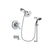 Delta Leland Chrome Finish Thermostatic Tub and Shower Faucet System Package with 5-1/2 inch Shower Head and 5-Spray Wall Mount Slide Bar with Personal Handheld Shower Includes Rough-in Valve and Tub Spout DSP0803V