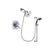 Delta Addison Chrome Finish Thermostatic Shower Faucet System Package with 5-1/2 inch Shower Head and 5-Spray Wall Mount Slide Bar with Personal Handheld Shower Includes Rough-in Valve DSP0806V