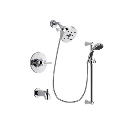 Delta Trinsic Chrome Tub and Shower Faucet System with Hand Shower DSP0811V