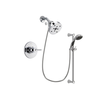 Delta Trinsic Chrome Shower Faucet System w/ Showerhead and Hand Shower DSP0812V