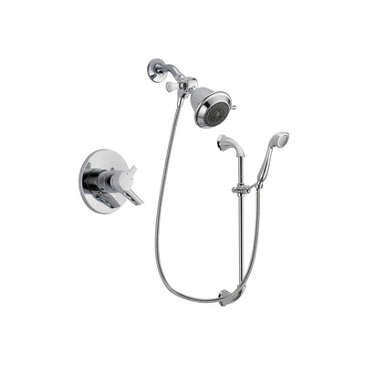 Delta Compel Chrome Shower Faucet System w/ Shower Head and Hand Shower DSP0858V