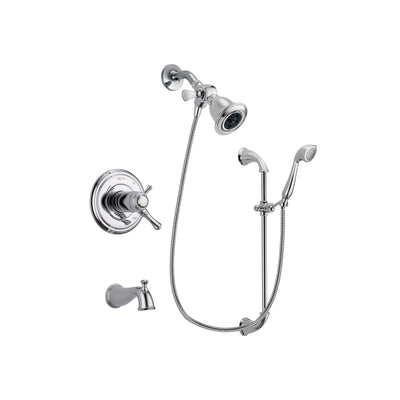 Delta Cassidy Chrome Tub and Shower Faucet System with Hand Shower DSP0875V