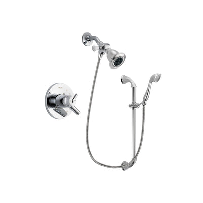 Delta Trinsic Chrome Shower Faucet System w/ Showerhead and Hand Shower DSP0890V