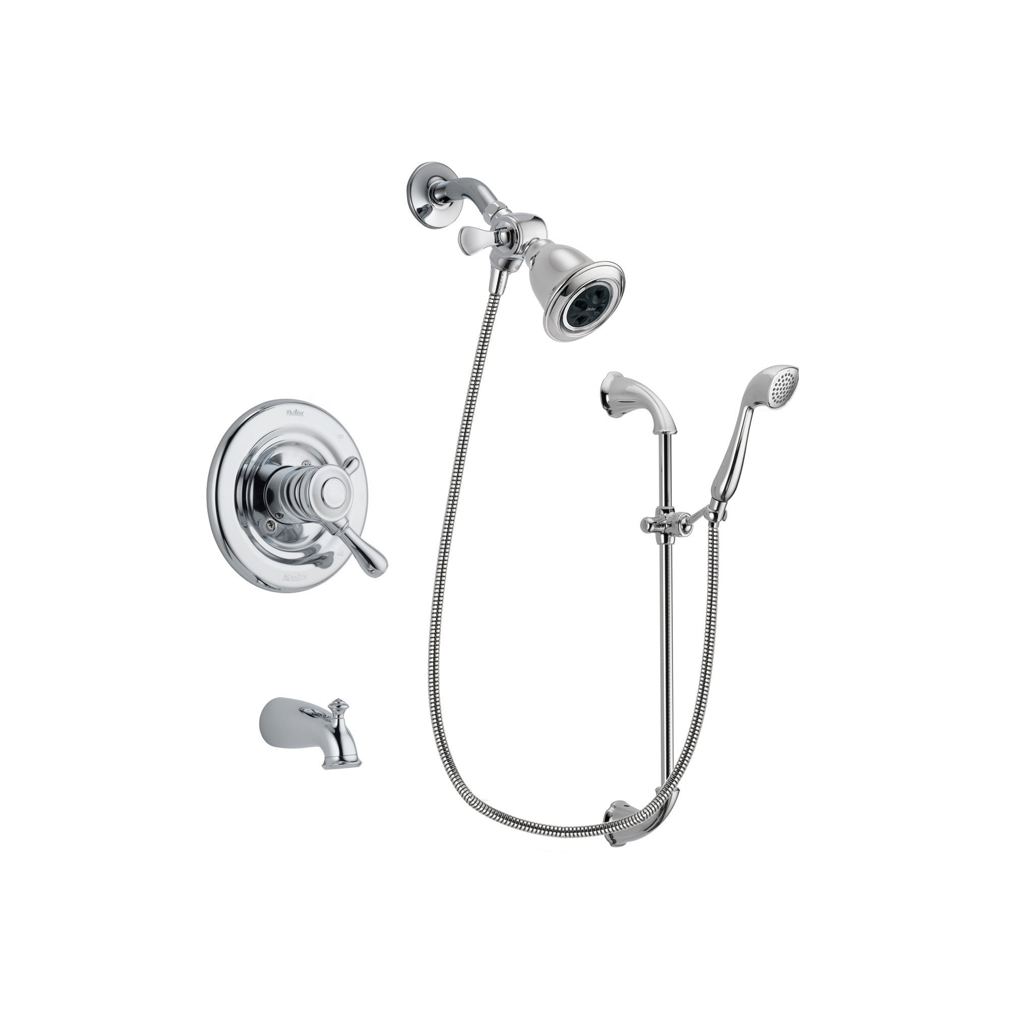 Delta Leland Chrome Finish Dual Control Tub And Shower Faucet System P   DSP0893V 