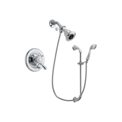 Delta Leland Chrome Shower Faucet System w/ Shower Head and Hand Shower DSP0894V