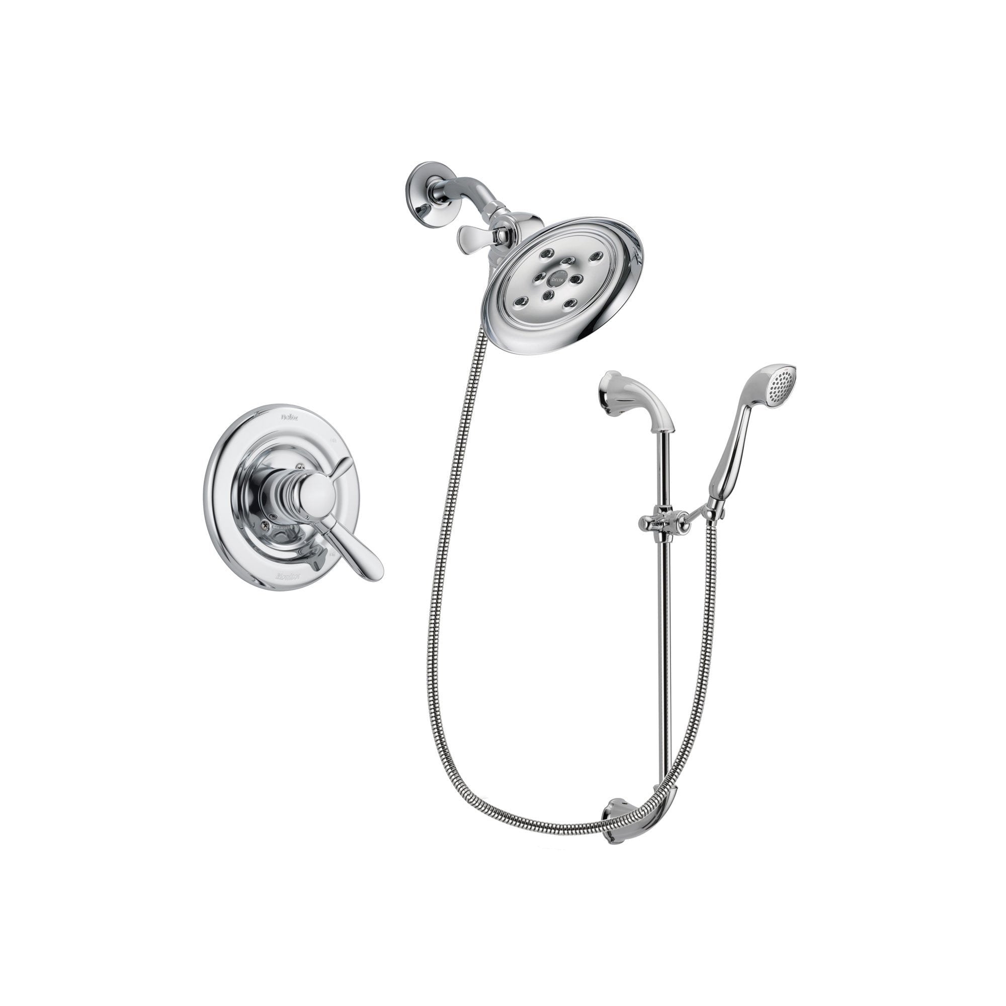 Delta Lahara Chrome Shower Faucet System w/ Shower Head and Hand Shower DSP0922V