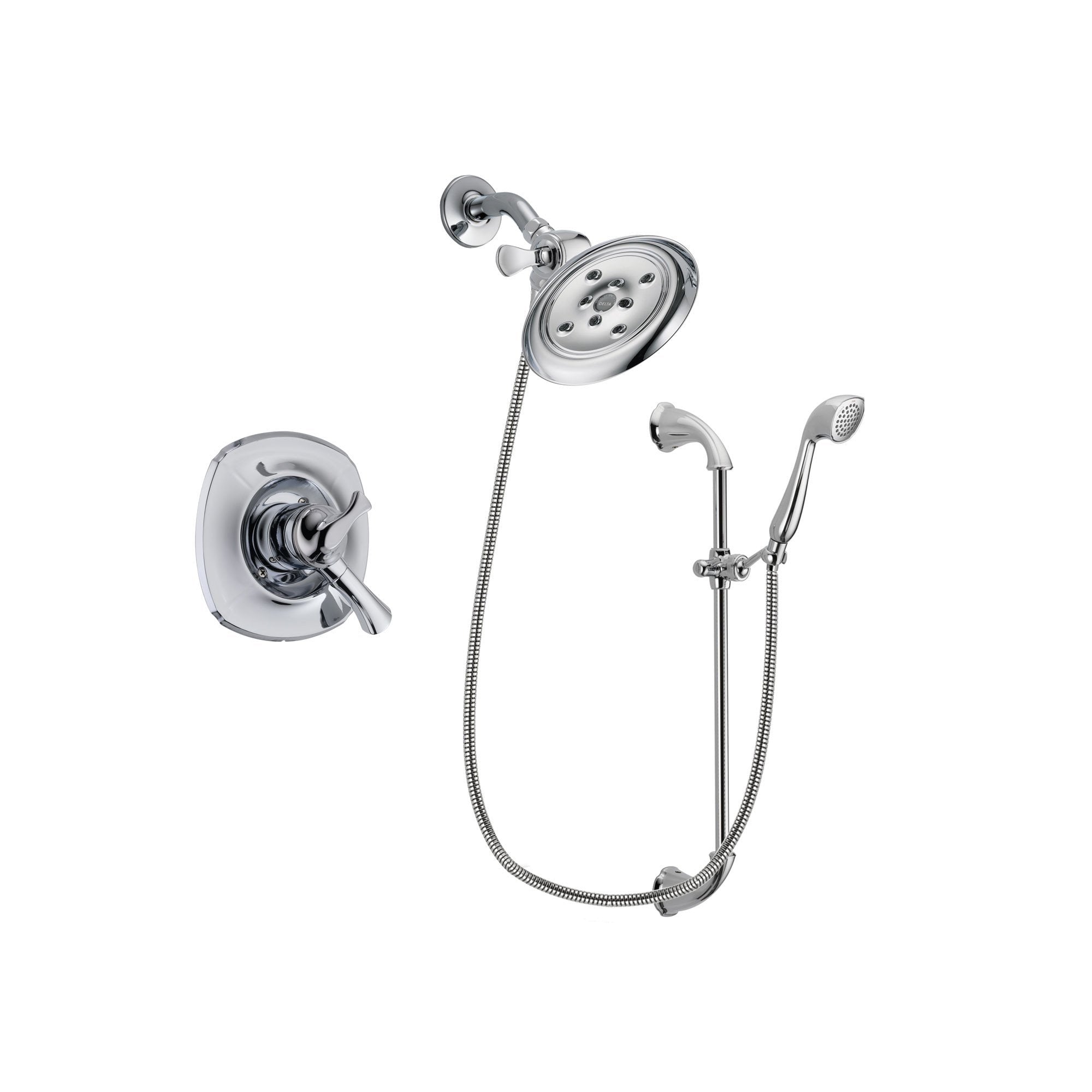 Delta Addison Chrome Shower Faucet System w/ Showerhead and Hand Shower DSP0930V