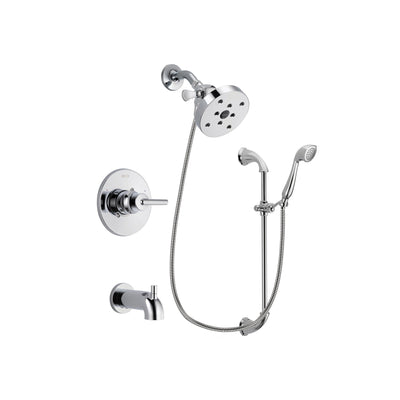 Delta Trinsic Chrome Tub and Shower Faucet System with Hand Shower DSP0947V