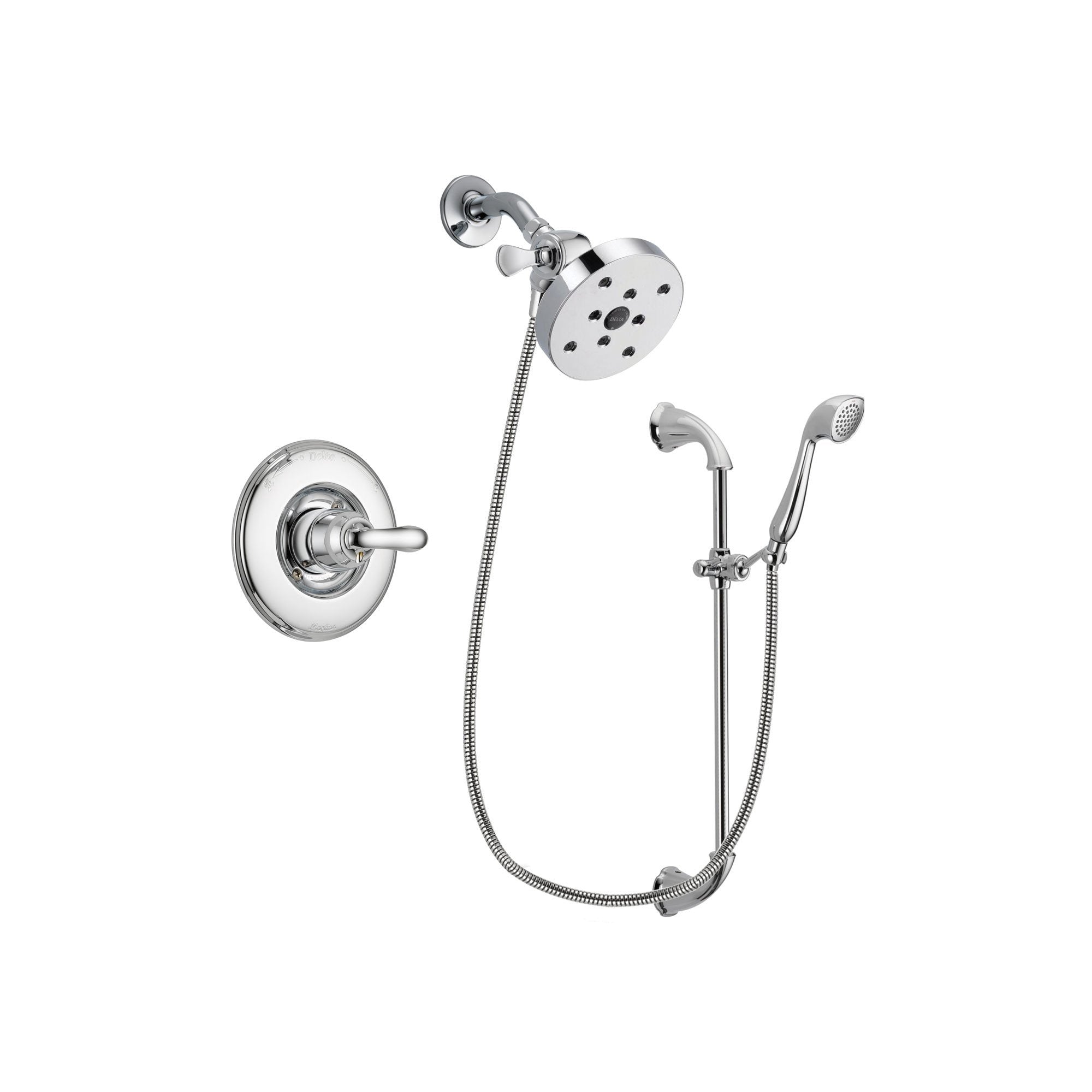 Delta Linden Chrome Shower Faucet System w/ Shower Head and Hand Shower DSP0954V