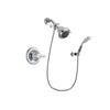 Delta Lahara Chrome Finish Shower Faucet System Package with Shower Head and Wall-Mount Bracket with Handheld Shower Spray Includes Rough-in Valve DSP0980V