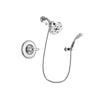 Delta Linden Chrome Finish Shower Faucet System Package with 5-1/2 inch Shower Head and Wall-Mount Bracket with Handheld Shower Spray Includes Rough-in Valve DSP1090V