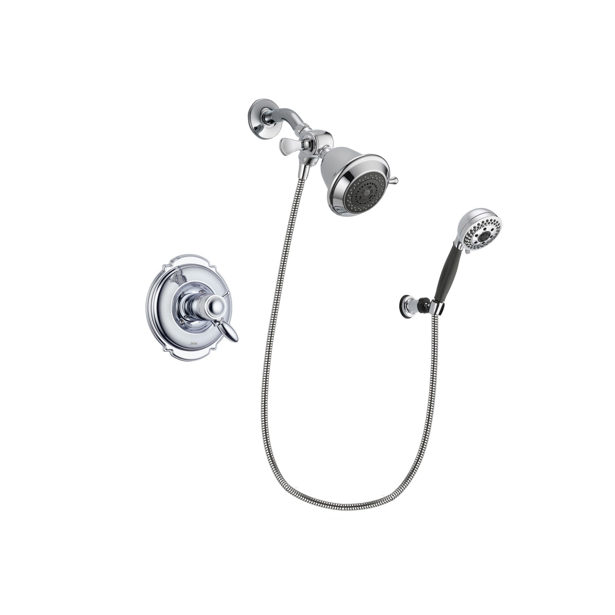 Delta Victorian Chrome Shower Faucet System Package with Hand Shower DSP1108V