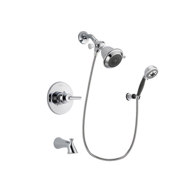 Delta Trinsic Chrome Tub and Shower Faucet System with Hand Shower DSP1117V