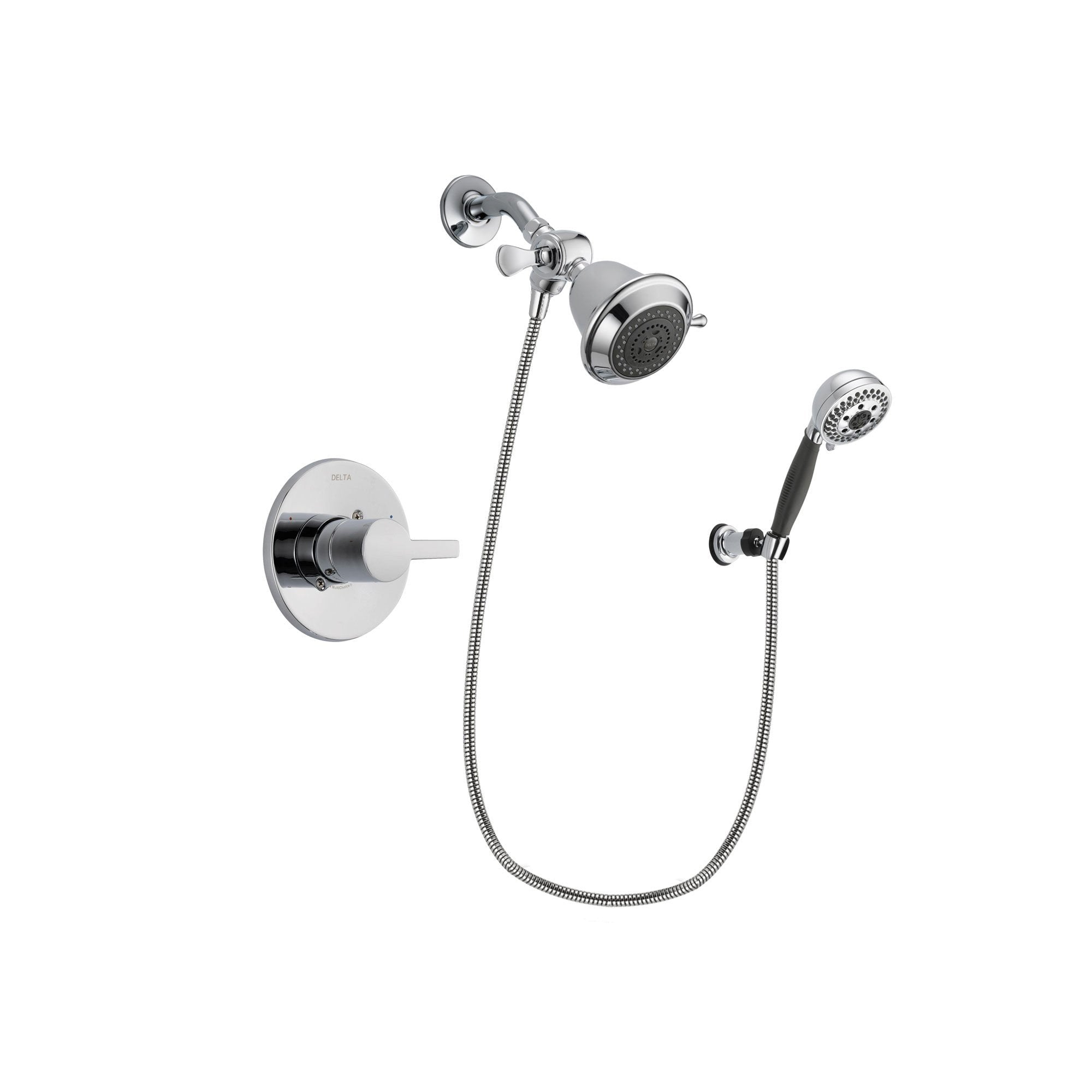 Delta Compel Chrome Shower Faucet System w/ Shower Head and Hand Shower DSP1120V
