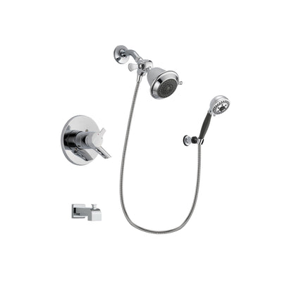 Delta Compel Chrome Tub and Shower Faucet System with Hand Shower DSP1129V