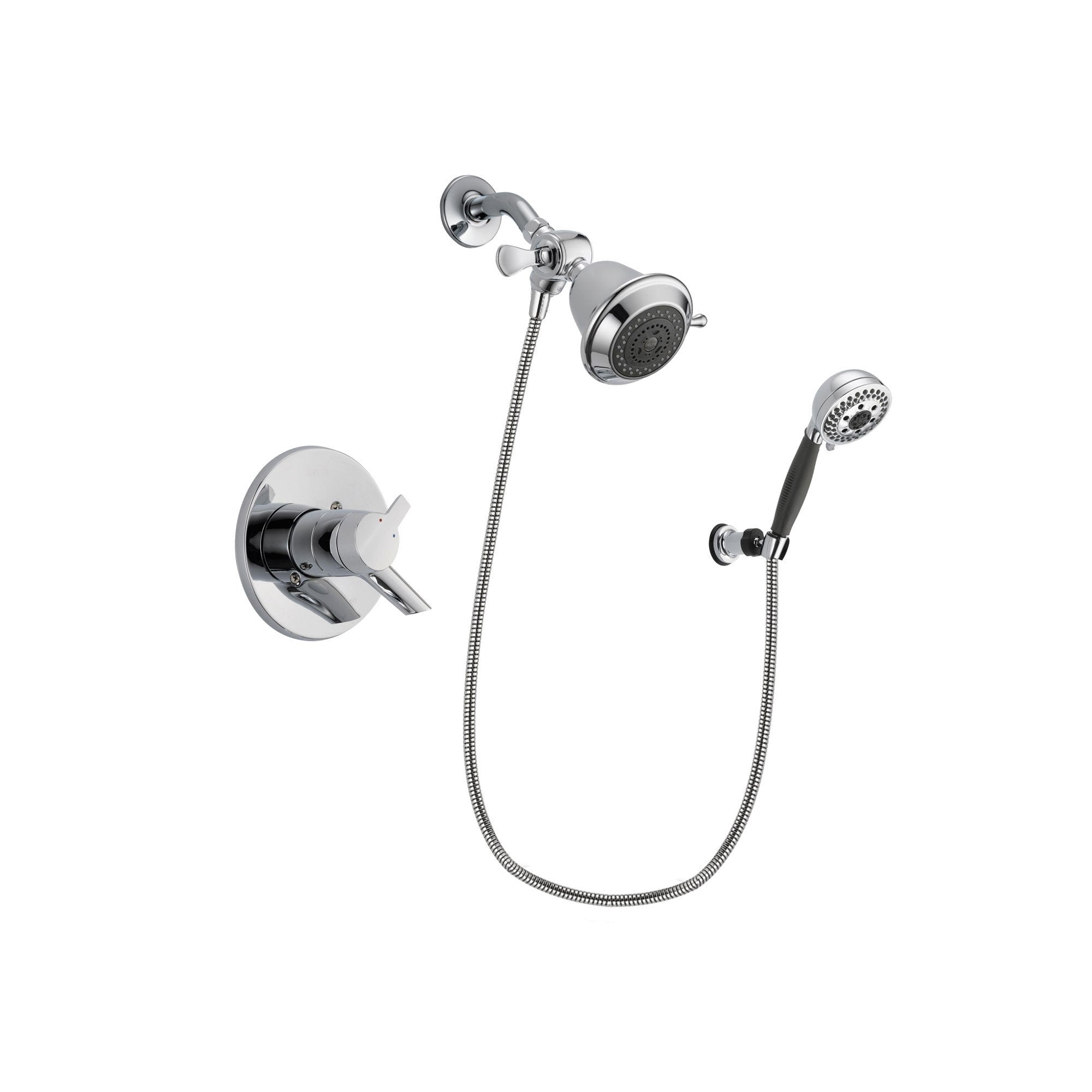 Delta Compel Chrome Shower Faucet System w/ Shower Head and Hand Shower DSP1130V