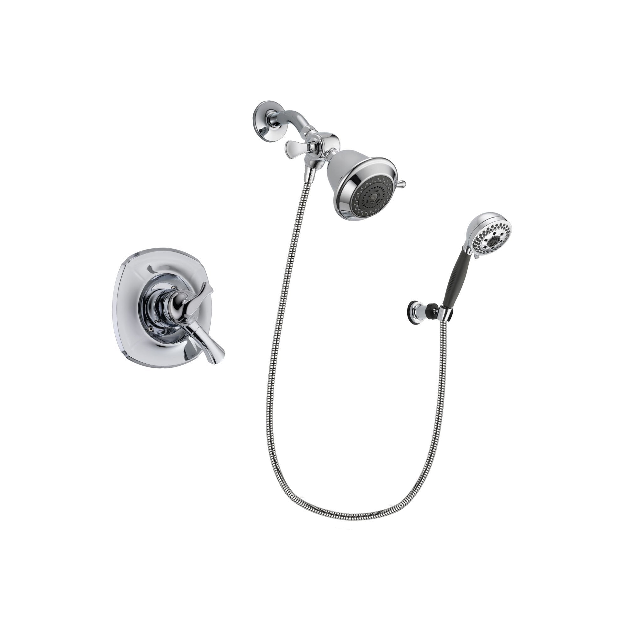 Delta Addison Chrome Shower Faucet System w/ Showerhead and Hand Shower DSP1134V