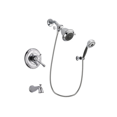 Delta Cassidy Chrome Tub and Shower Faucet System with Hand Shower DSP1137V