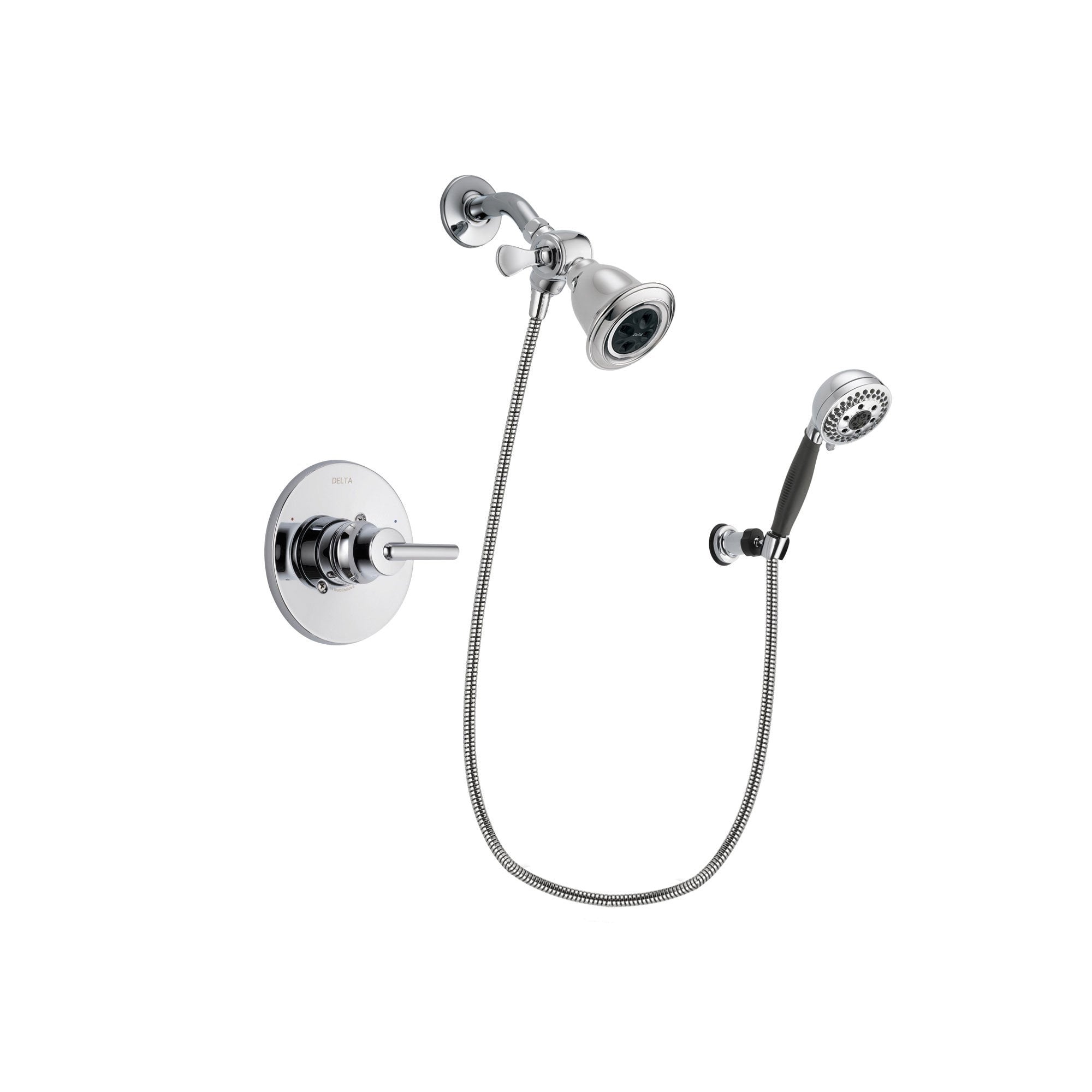 Delta Trinsic Chrome Shower Faucet System w/ Showerhead and Hand Shower DSP1152V