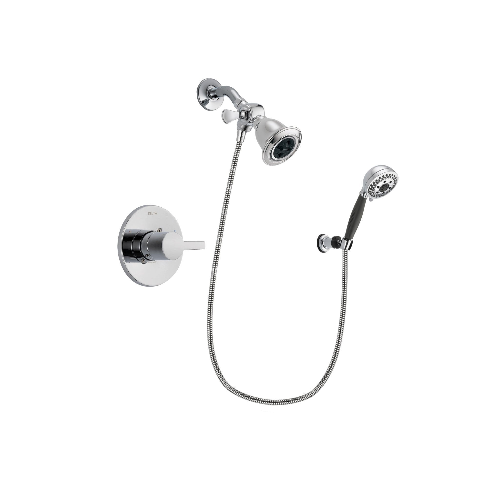 Delta Compel Chrome Shower Faucet System w/ Shower Head and Hand Shower DSP1154V