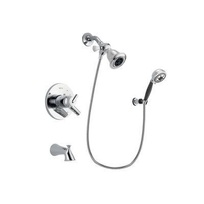 Delta Trinsic Chrome Tub and Shower Faucet System with Hand Shower DSP1161V