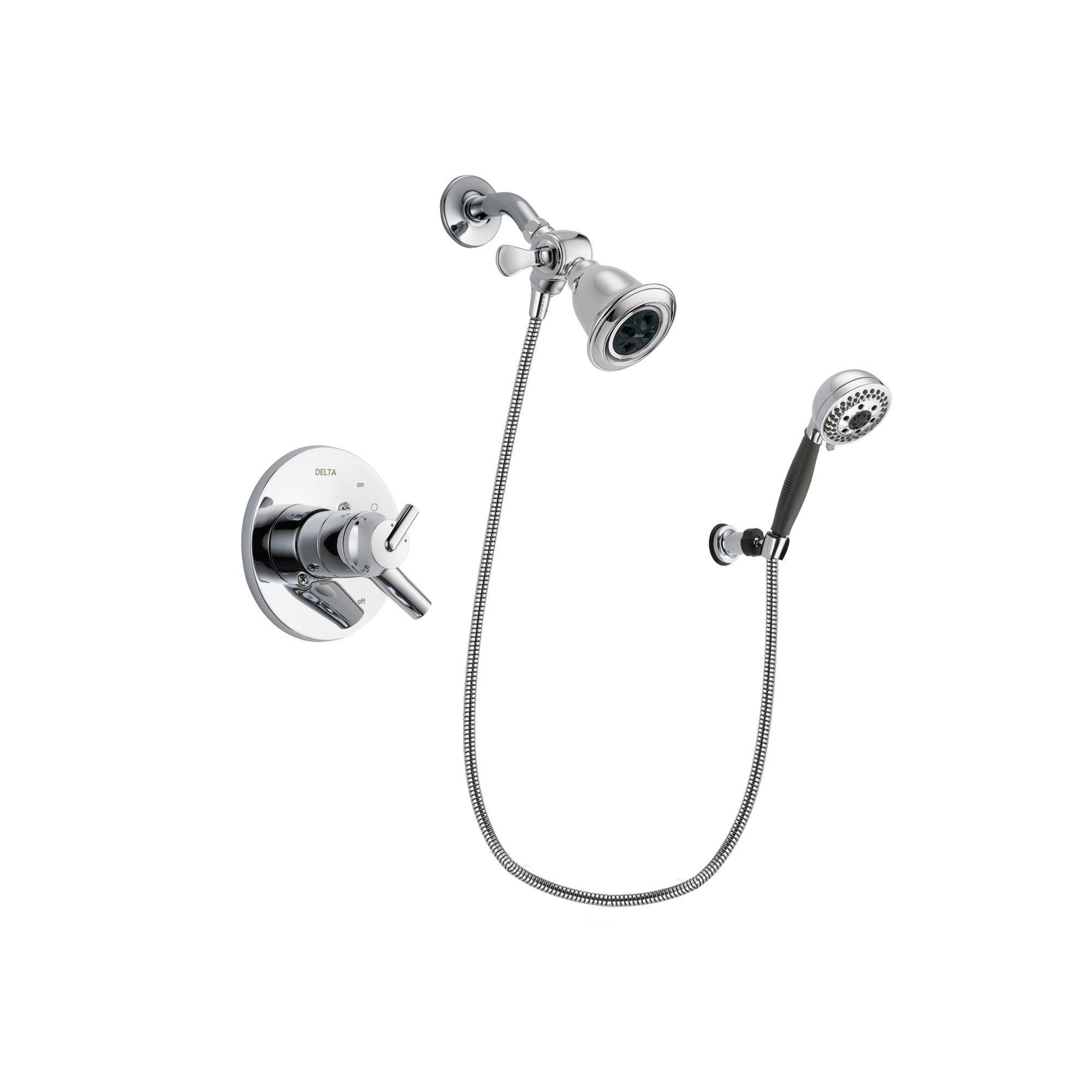 Delta Trinsic Chrome Shower Faucet System w/ Showerhead and Hand Shower DSP1162V