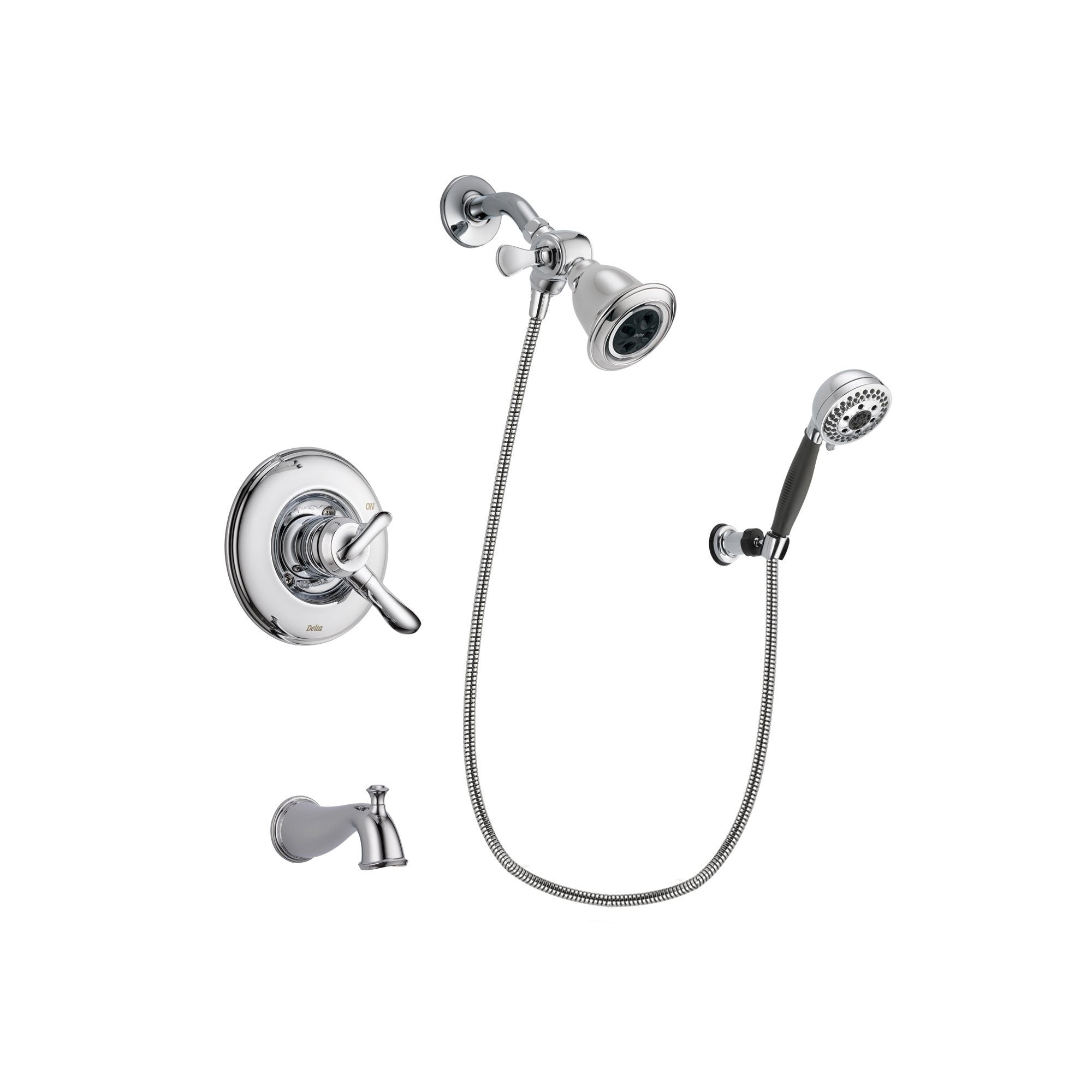 Delta Linden Chrome Tub and Shower Faucet System with Hand Shower DSP1169V