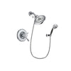 Delta Leland Chrome Finish Thermostatic Shower Faucet System Package with Large Rain Showerhead and 5-Spray Modern Handheld Shower with Wall Bracket and Hose Includes Rough-in Valve DSP1178V