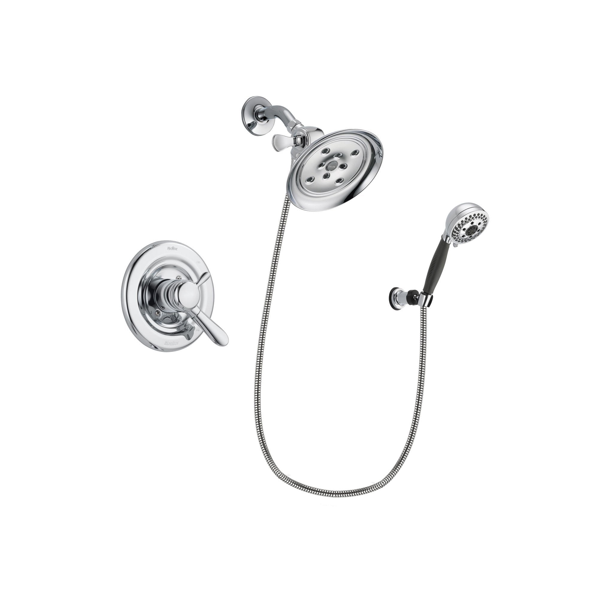 Delta Lahara Chrome Shower Faucet System w/ Shower Head and Hand Shower DSP1194V