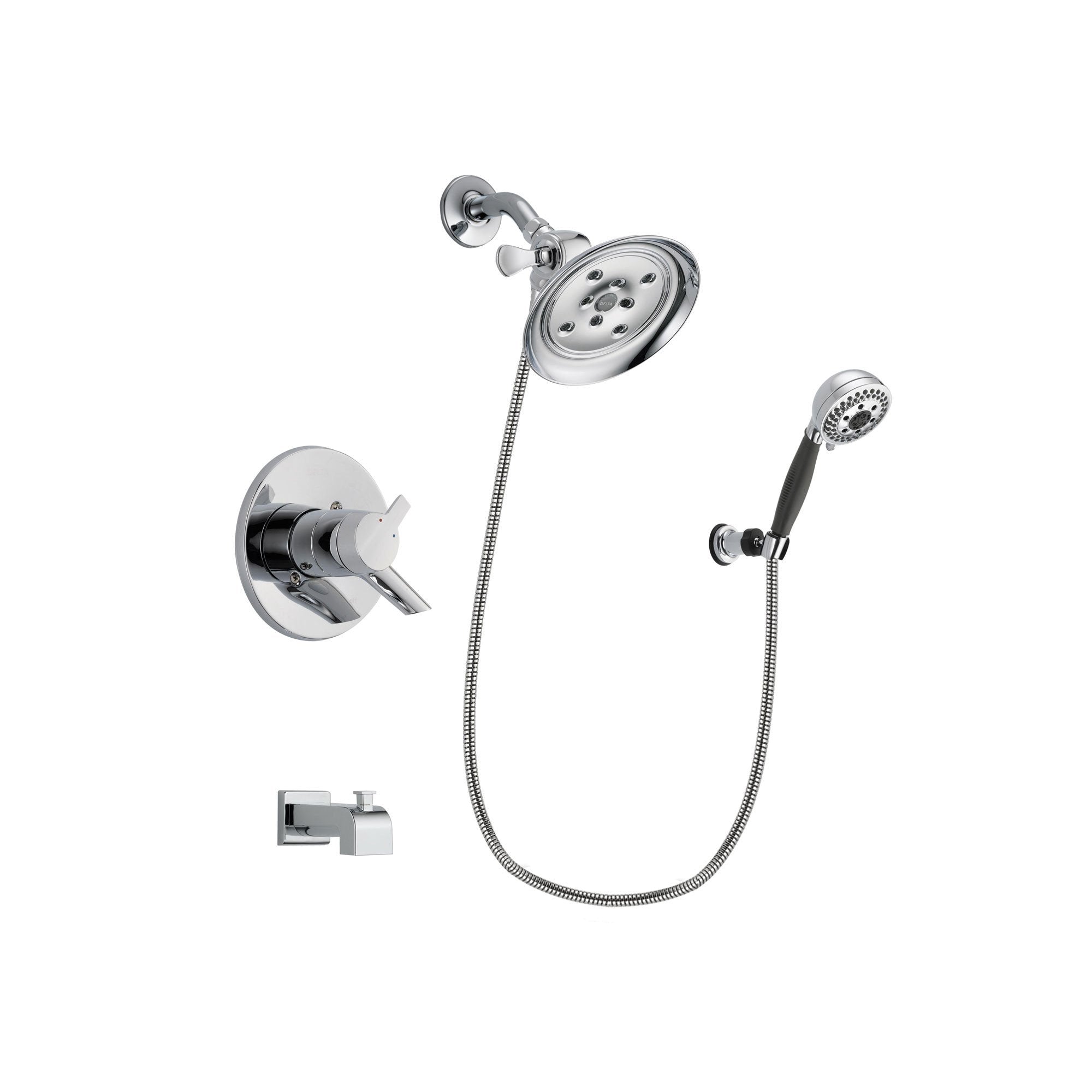 Delta Compel Chrome Tub and Shower Faucet System with Hand Shower DSP1197V