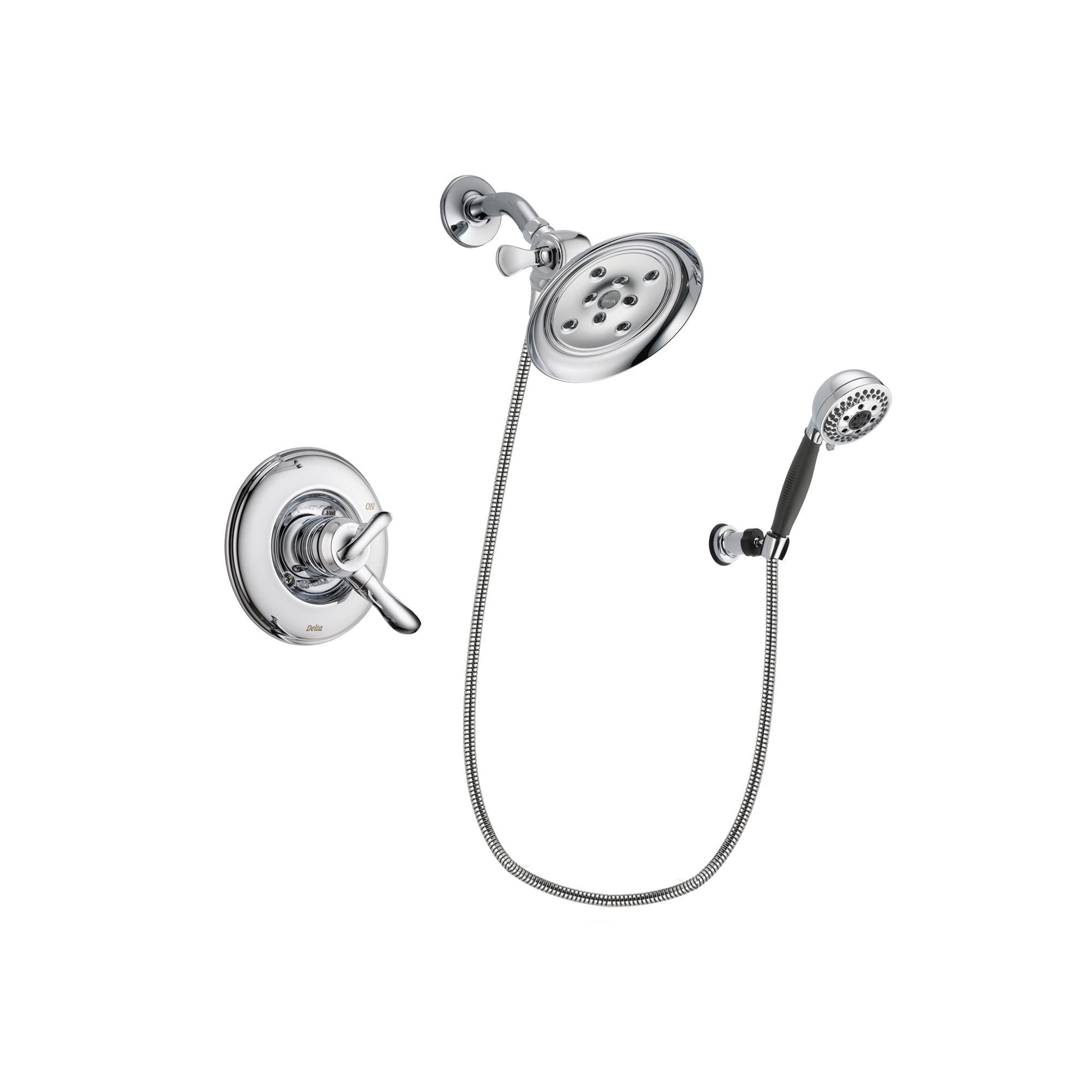 Delta Linden Chrome Shower Faucet System w/ Shower Head and Hand Shower DSP1204V