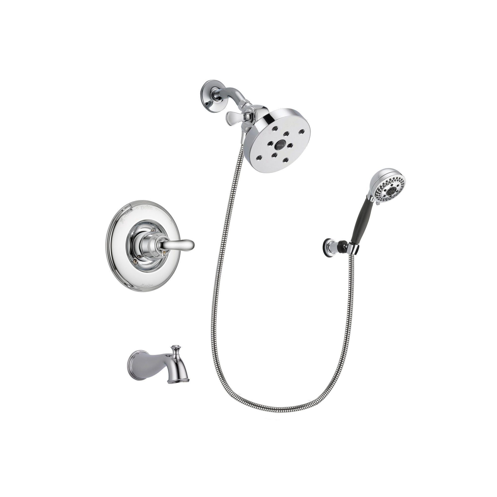 Delta Linden Chrome Tub and Shower Faucet System with Hand Shower DSP1225V