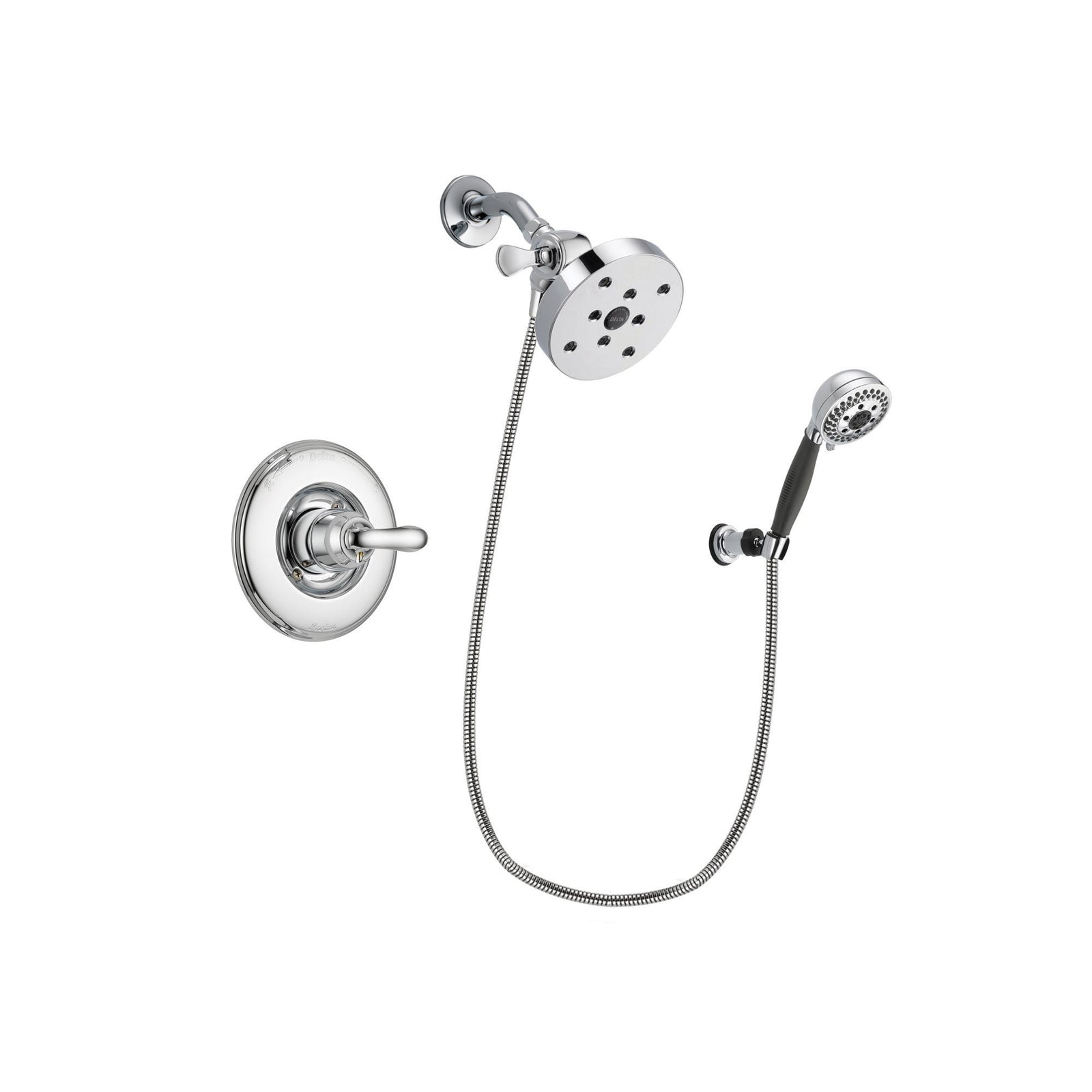Delta Linden Chrome Shower Faucet System w/ Shower Head and Hand Shower DSP1226V