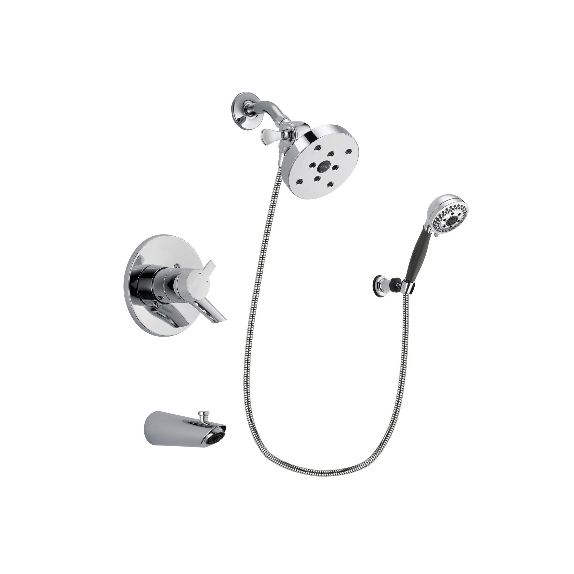Delta Compel Chrome Tub and Shower Faucet System with Hand Shower DSP1231V