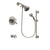 Delta Compel Stainless Steel Finish Dual Control Tub and Shower Faucet System Package with Shower Head and 5-Spray Personal Handshower with Slide Bar Includes Rough-in Valve and Tub Spout DSP1265V