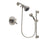 Delta Compel Stainless Steel Finish Dual Control Shower Faucet System Package with Shower Head and 5-Spray Personal Handshower with Slide Bar Includes Rough-in Valve DSP1266V