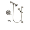 Delta Leland Stainless Steel Finish Thermostatic Tub and Shower Faucet System Package with Water Efficient Showerhead and 5-Spray Personal Handshower with Slide Bar Includes Rough-in Valve and Tub Spout DSP1279V