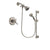 Delta Cassidy Stainless Steel Finish Thermostatic Shower Faucet System Package with Water Efficient Showerhead and 5-Spray Personal Handshower with Slide Bar Includes Rough-in Valve DSP1284V