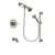 Delta Trinsic Stainless Steel Finish Tub and Shower Faucet System Package with Water Efficient Showerhead and 5-Spray Personal Handshower with Slide Bar Includes Rough-in Valve and Tub Spout DSP1287V