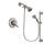 Delta Linden Stainless Steel Finish Dual Control Shower Faucet System Package with Water Efficient Showerhead and 5-Spray Personal Handshower with Slide Bar Includes Rough-in Valve DSP1306V