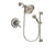 Delta Leland Stainless Steel Finish Thermostatic Shower Faucet System Package with Large Rain Showerhead and 5-Spray Personal Handshower with Slide Bar Includes Rough-in Valve DSP1314V