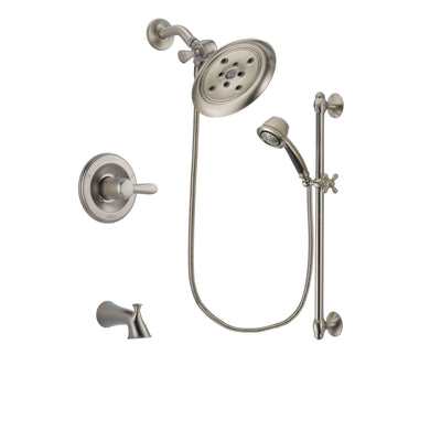Delta Lahara Stainless Steel Finish Tub and Shower System w/Hand Shower DSP1319V