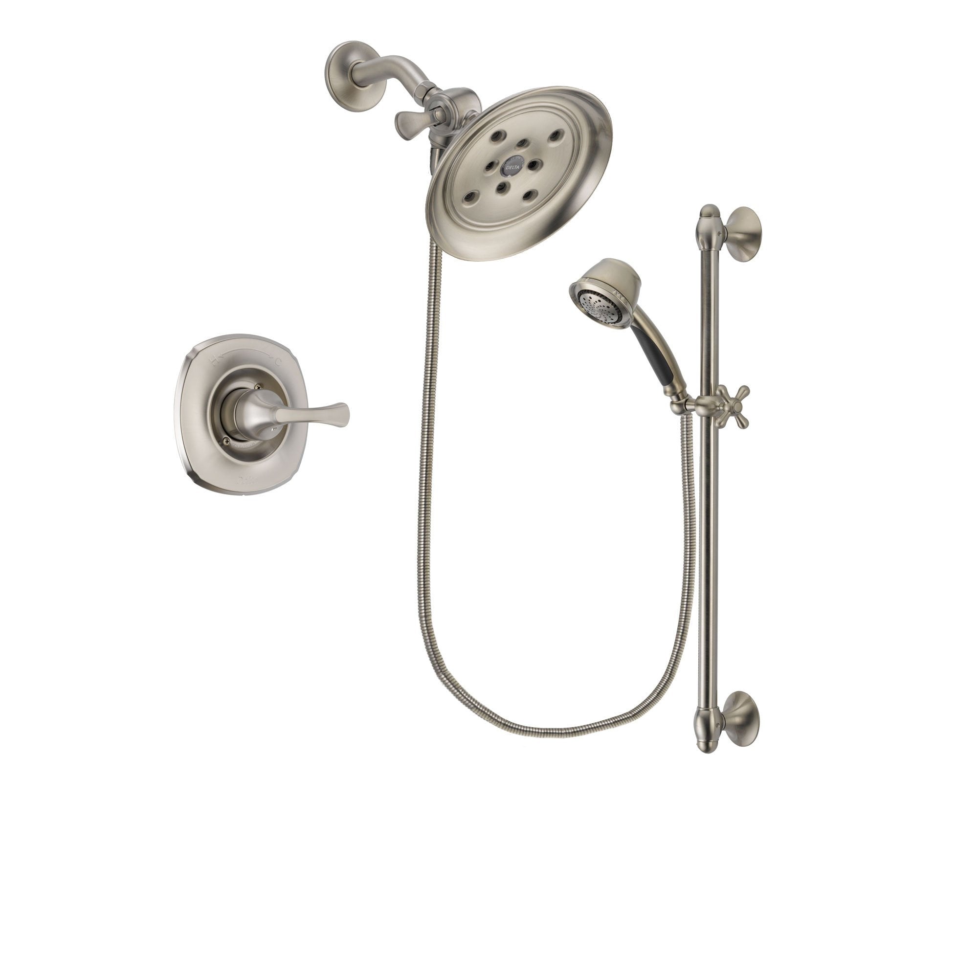 Delta Addison Stainless Steel Finish Shower Faucet System w/Hand Shower DSP1326V