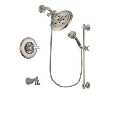 Delta Linden Stainless Steel Finish Tub and Shower System w/Hand Shower DSP1327V